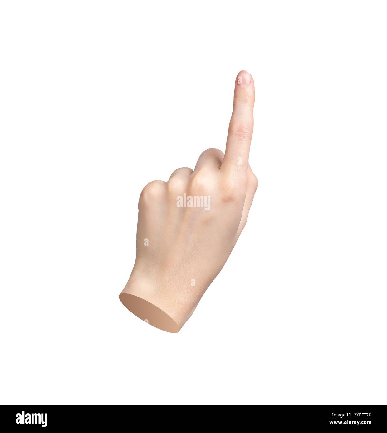 Indicate Hand Finger pointing gesture. Tap, click with index finger to indicate. Hand ...