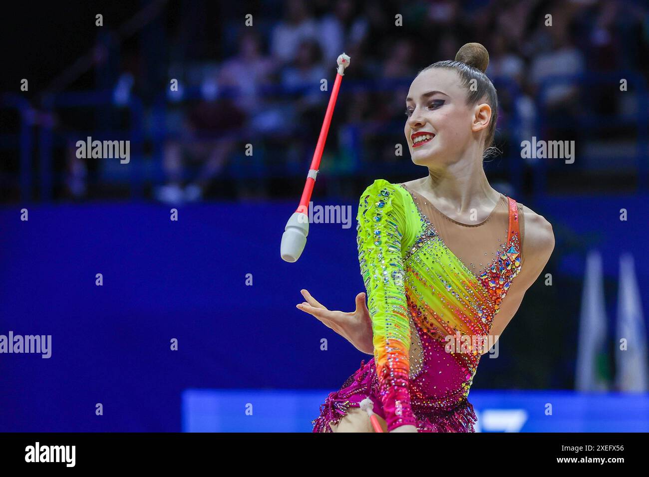 Darja Varfolomeev (GER) seen in action during the Rhythmic Gymnastics FIG World Cup Finals 2024
