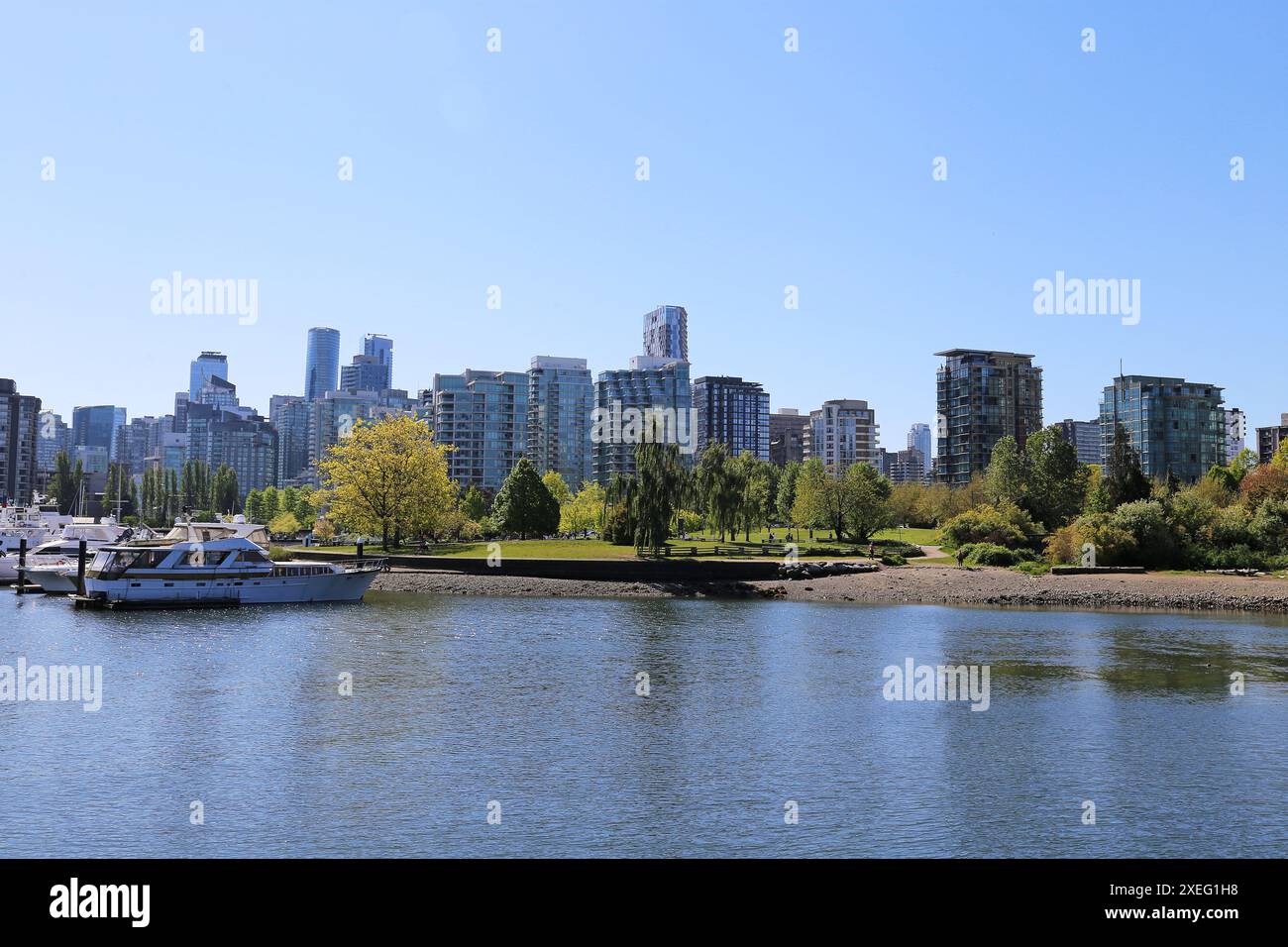 Devonian Harbour Park, Coal Harbour, Vancouver, Burrard Inlet, Strait of Georgia, British Columbia, Canada, North America Stock Photo