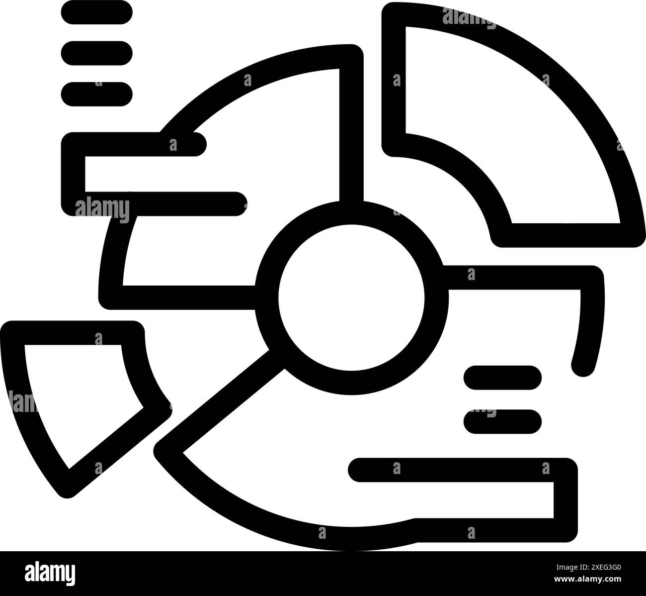 Whole pie chart Black and White Stock Photos & Images - Alamy