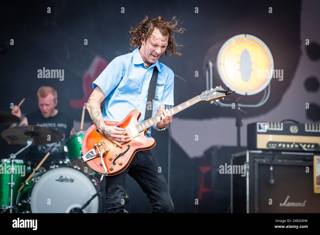 Oslo, Norway. 27th, June 2024. The Norwegian rock band Oslo Ess