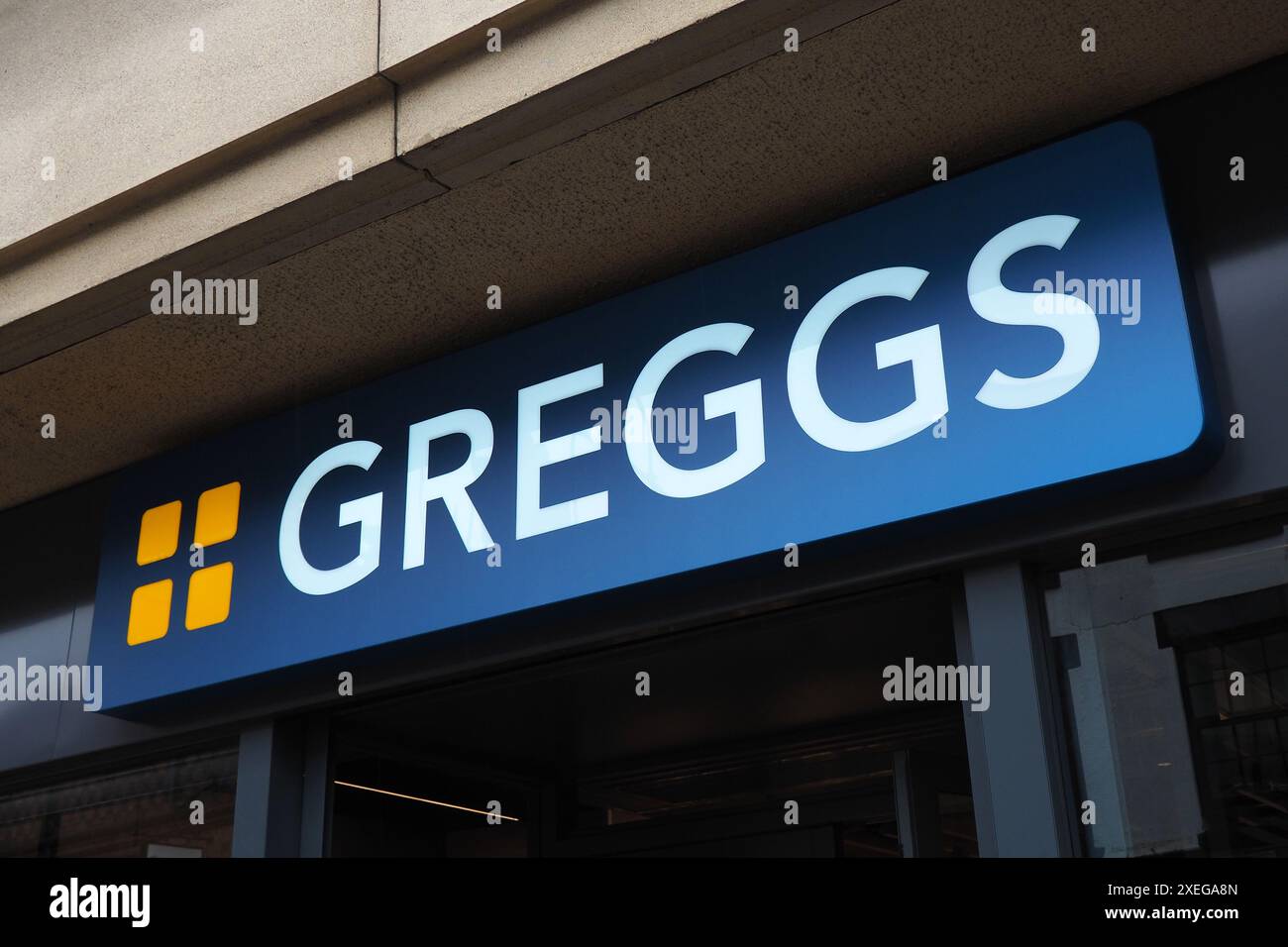 Greggs branding hi-res stock photography and images - Alamy