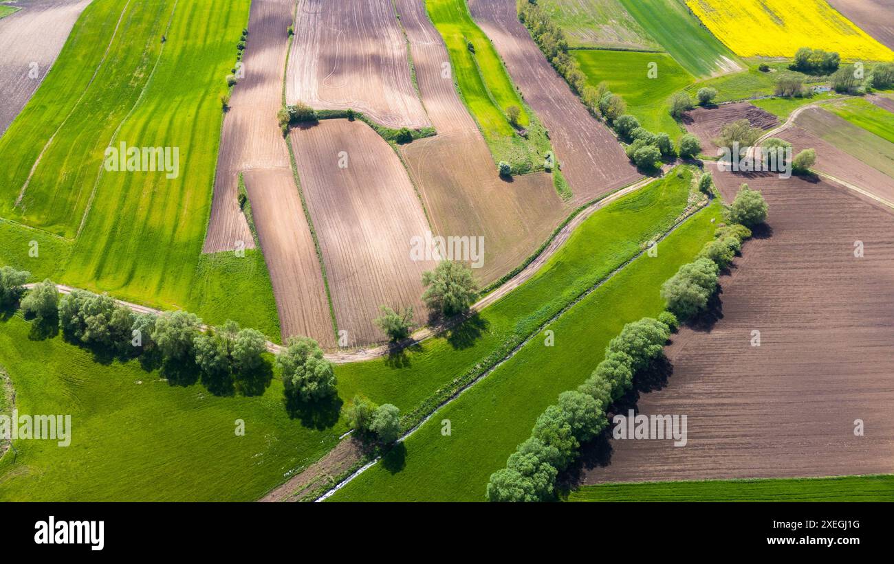 Aerial view of crop hi-res stock photography and images - Alamy