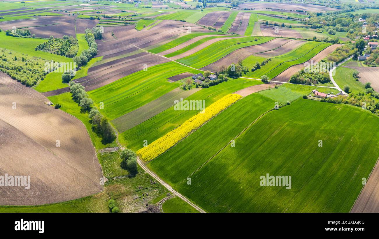 Beautiful aerial view drone agriculture hi-res stock photography and ...