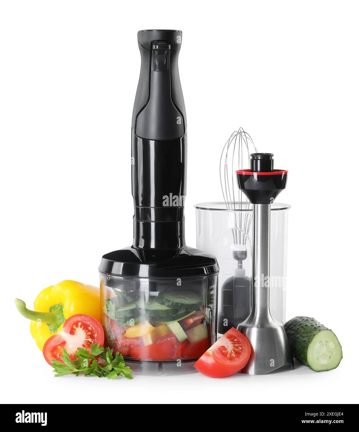 Hand blender bowl tomato mixer hi-res stock photography and images - Alamy