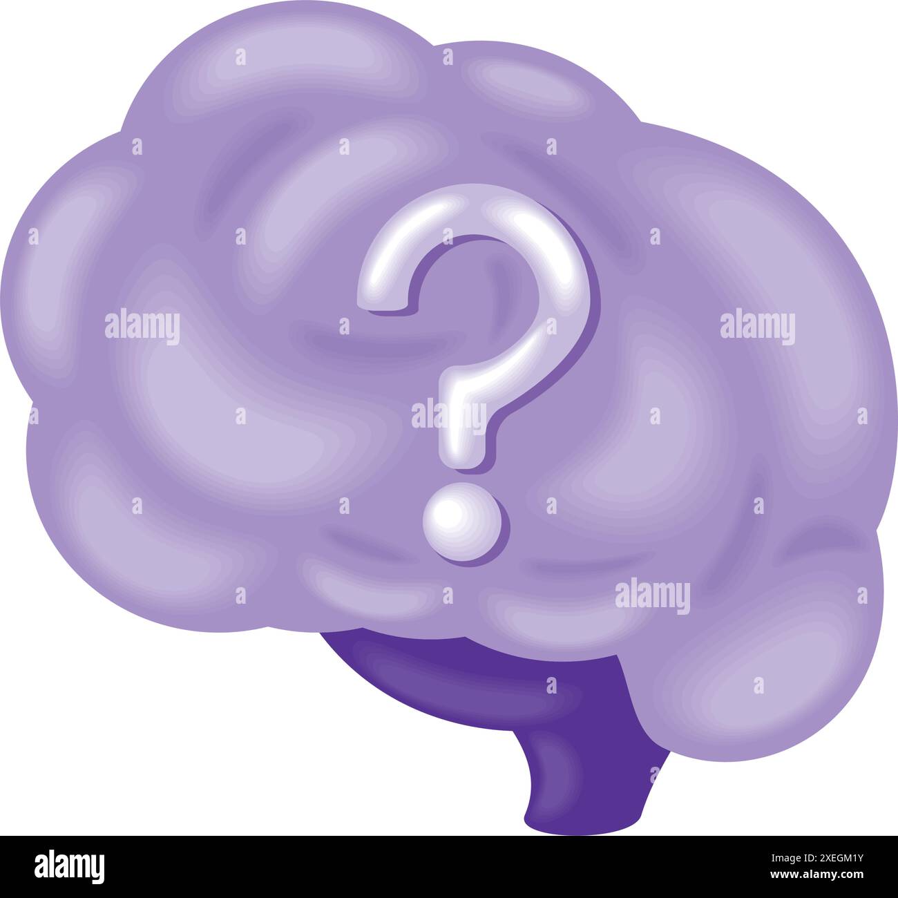 alzheimer human brain with purple ribbon Stock Vector Image & Art - Alamy