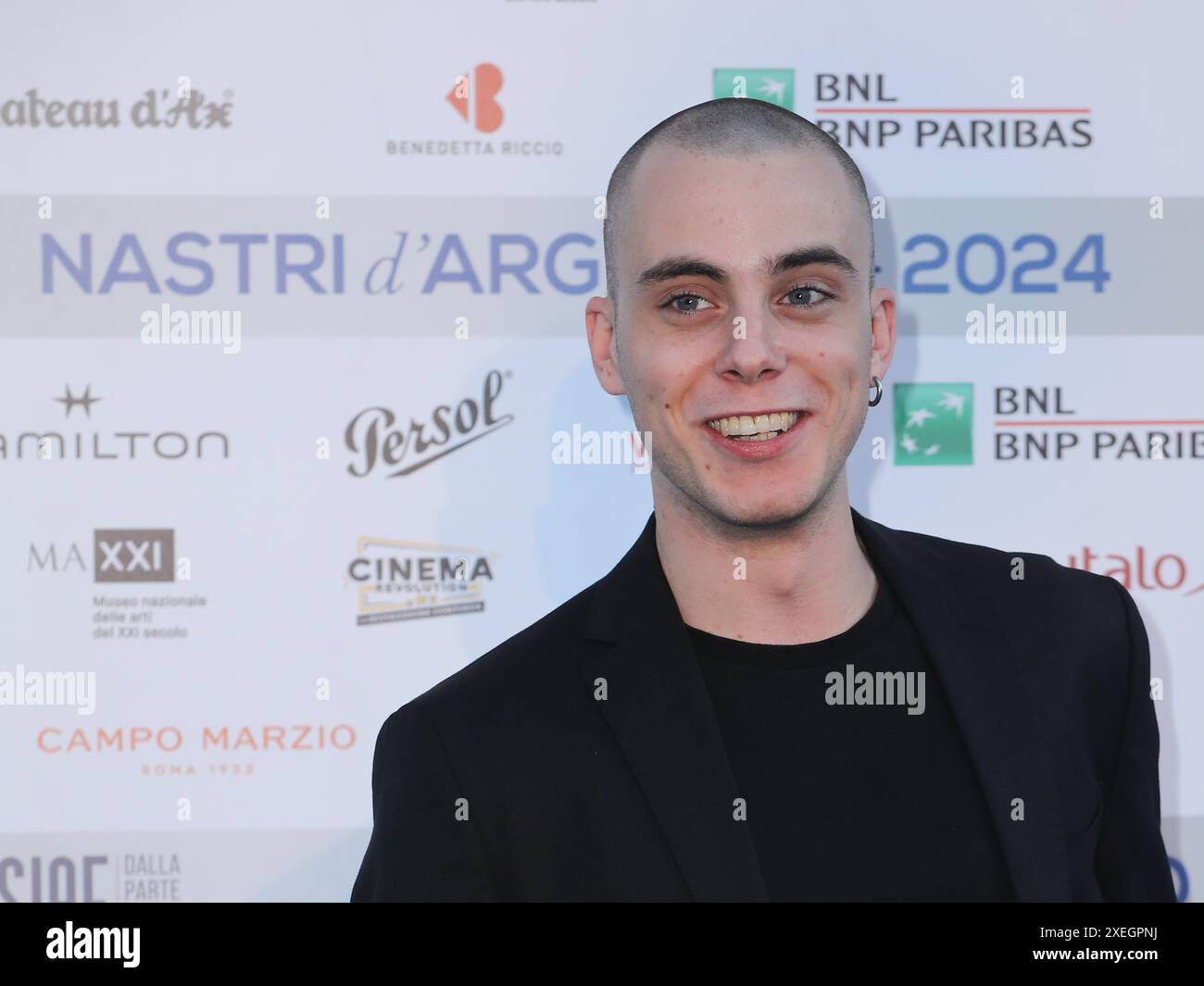 Rome, MAXXI museum, Silver Ribbons 2024. In the photo Gianmarco