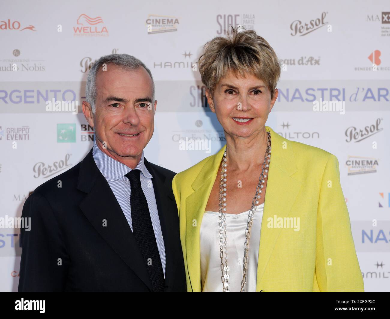 Rome, MAXXI museum, Silver Ribbons 2024. In the photo: Giampaolo Letta ...