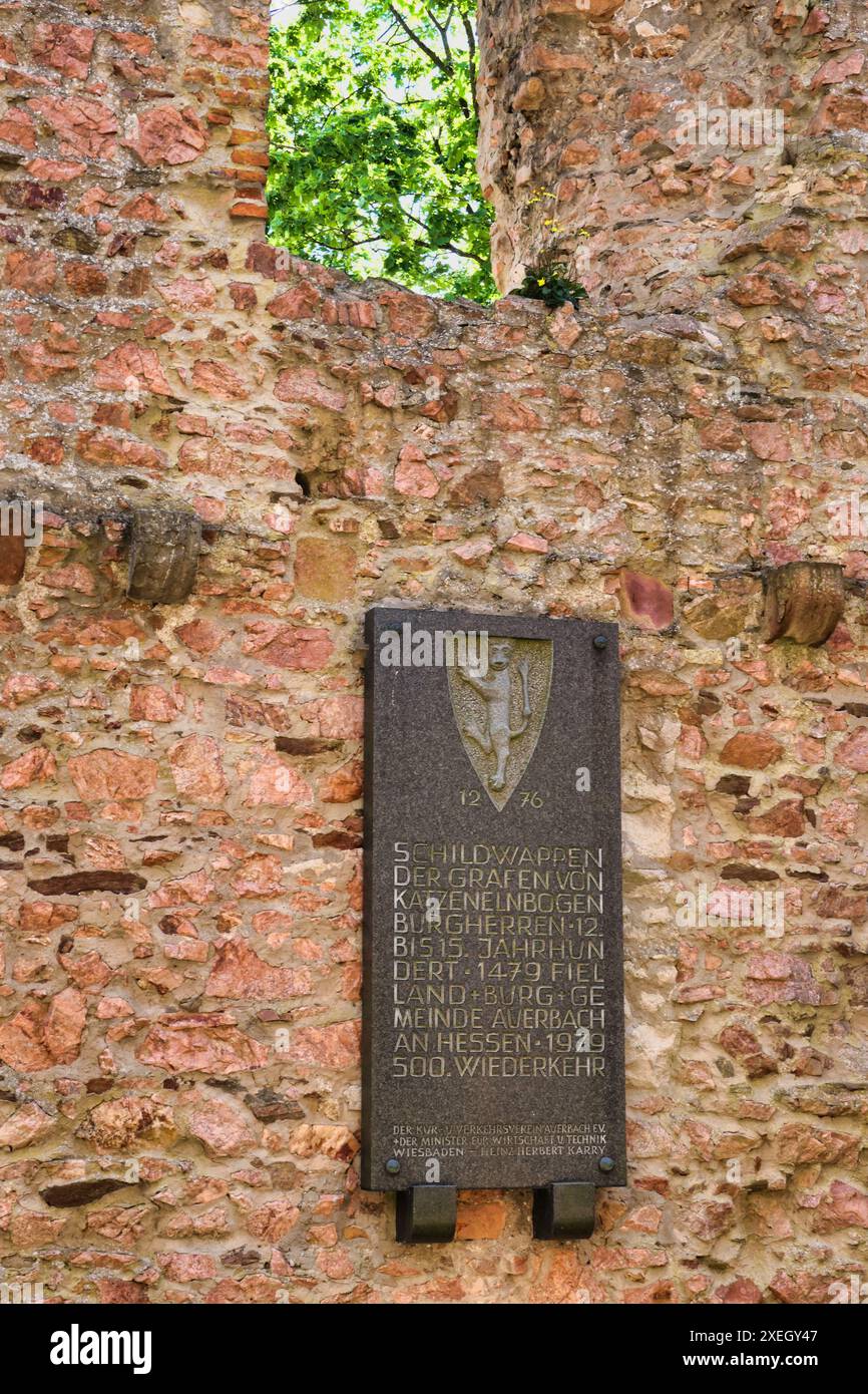 Auerbach Castle, Bensheim-Auerbach, Bergstrasse, Hesse Stock Photo