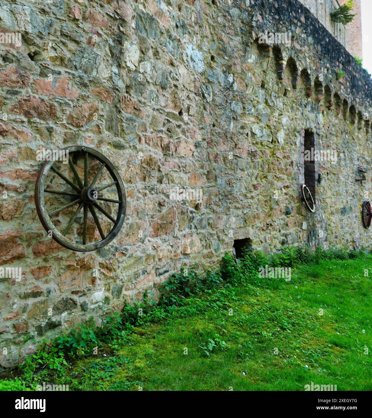Auerbach Castle, Bensheim-Auerbach, Bergstrasse, Hesse Stock Photo