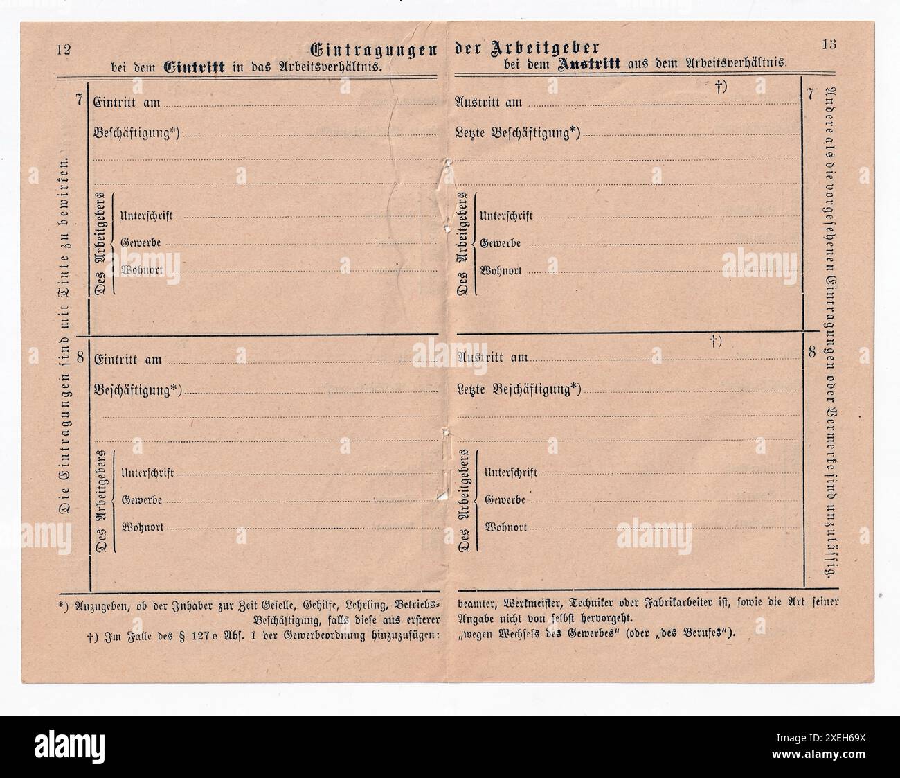 Workbook 1928 blank stock photo alamy