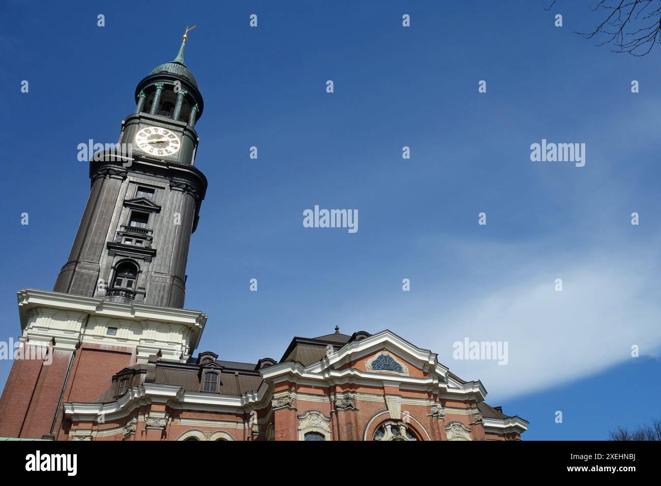Hamburgs main church st hi-res stock photography and images - Alamy