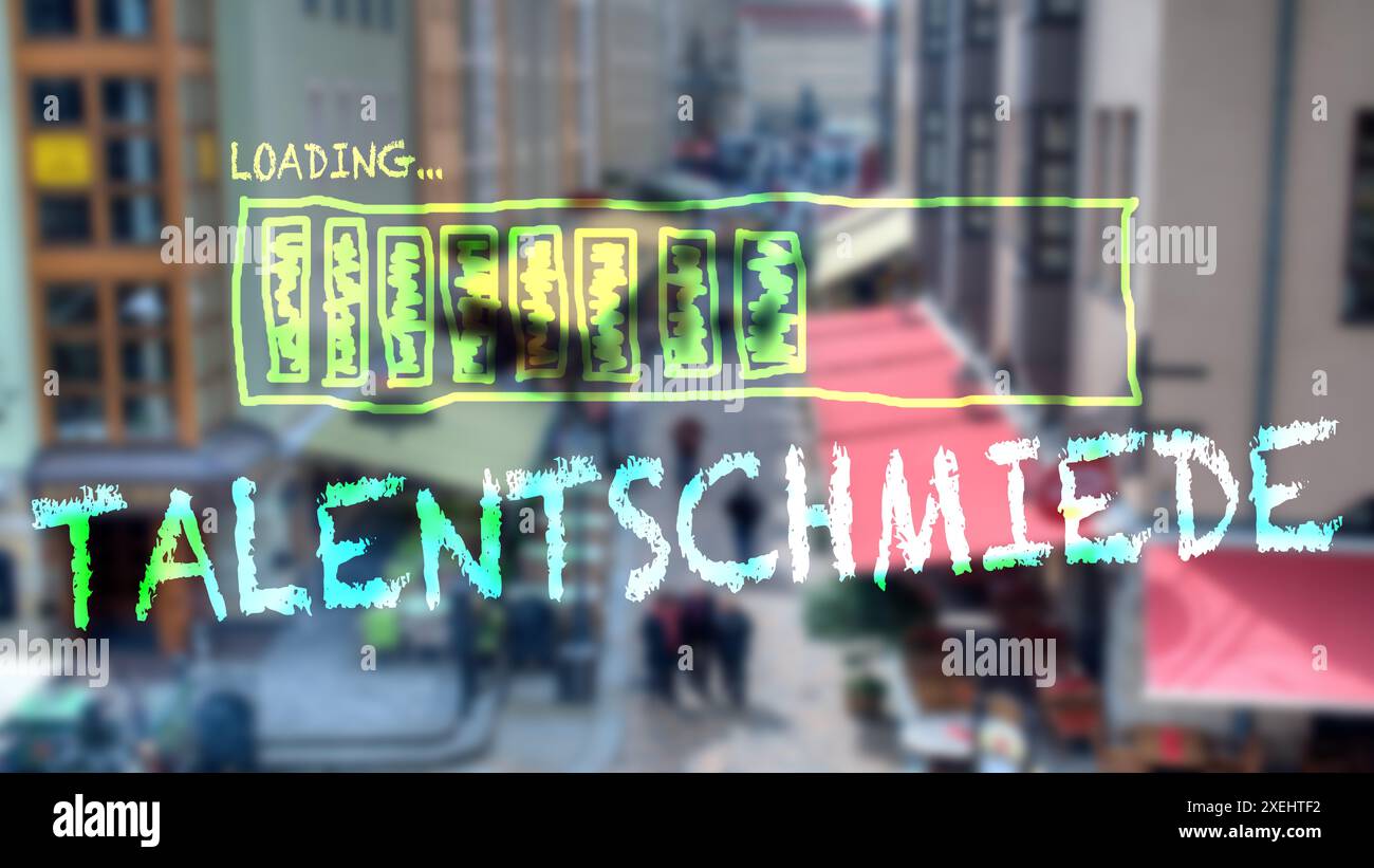 Signposts the direct way to Talent Forge Stock Photo