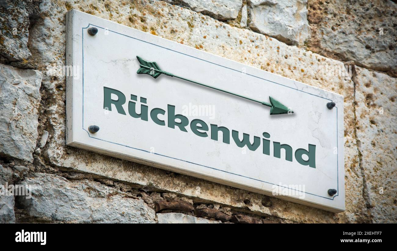 Signposts the direct way to Tailwind Stock Photo - Alamy