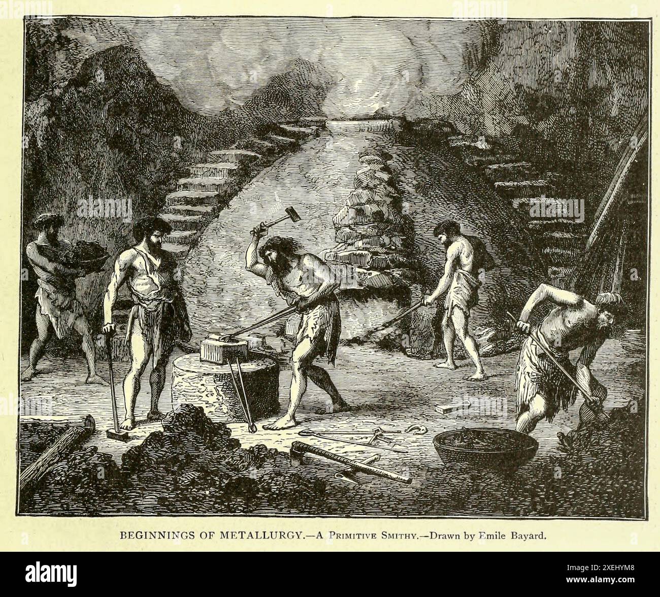 Primitive man historic illustration hi-res stock photography and images ...