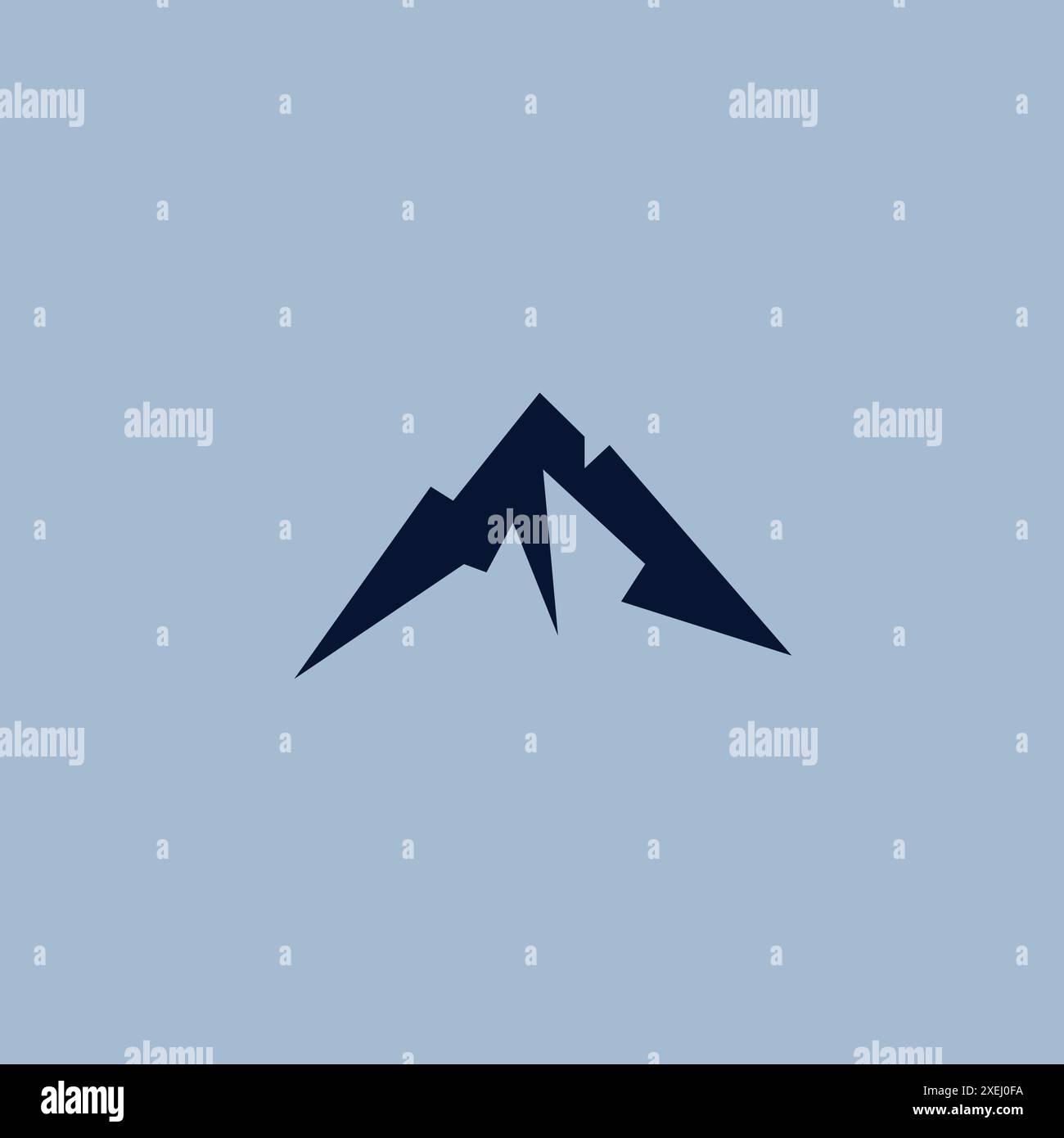 Mountain Letter M Logo Template. Mountain Icon Stock Vector