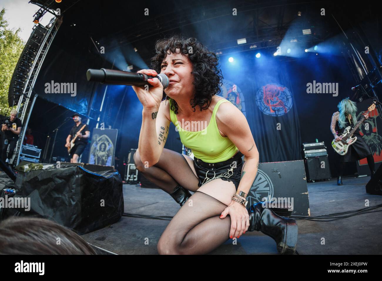 Copenhagen, Denmark. 20th, June 2024. The Swedish punk band The Baboon Show performs a live