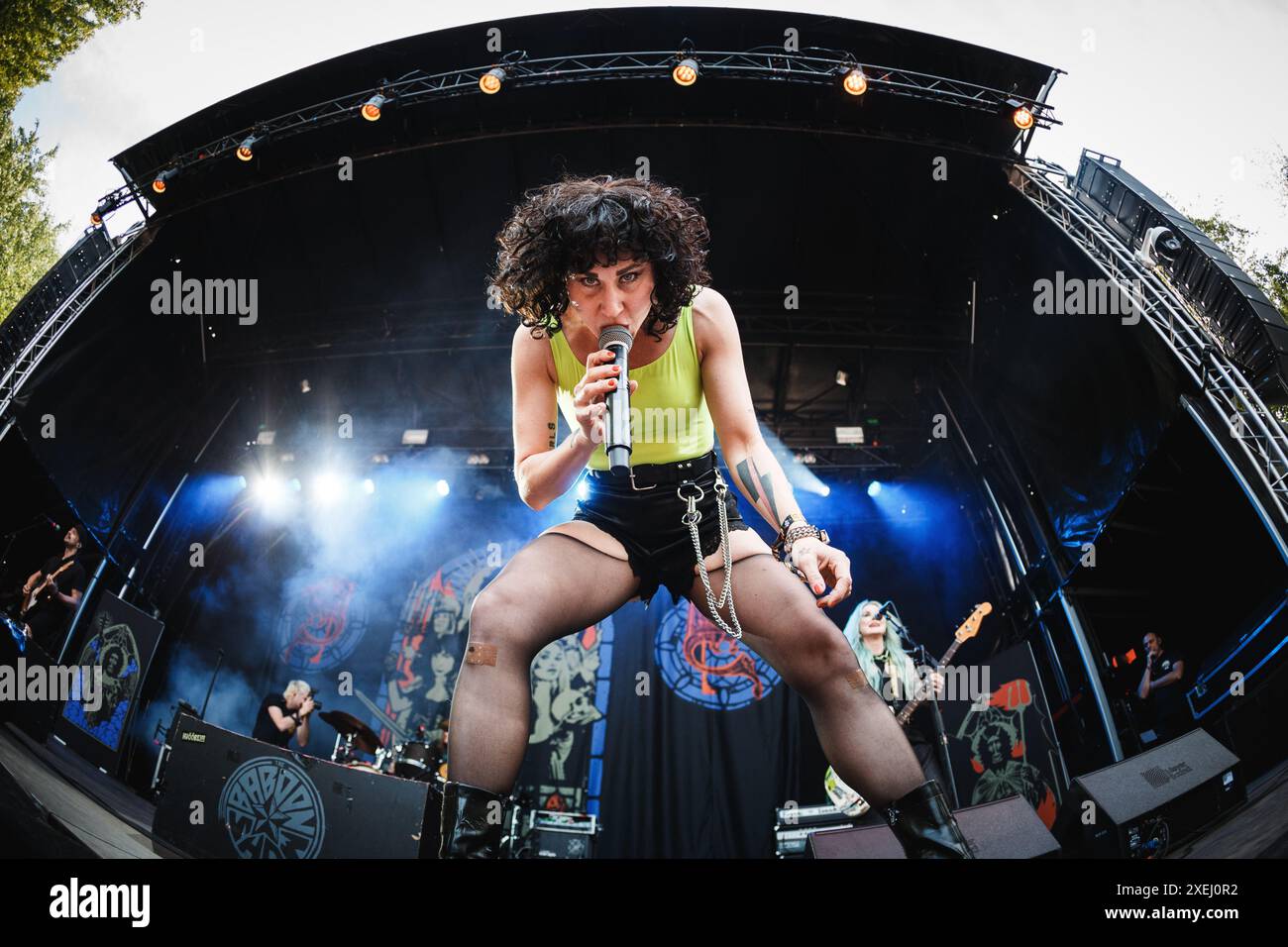 Copenhagen, Denmark. 20th, June 2024. The Swedish punk band The Baboon Show performs a live