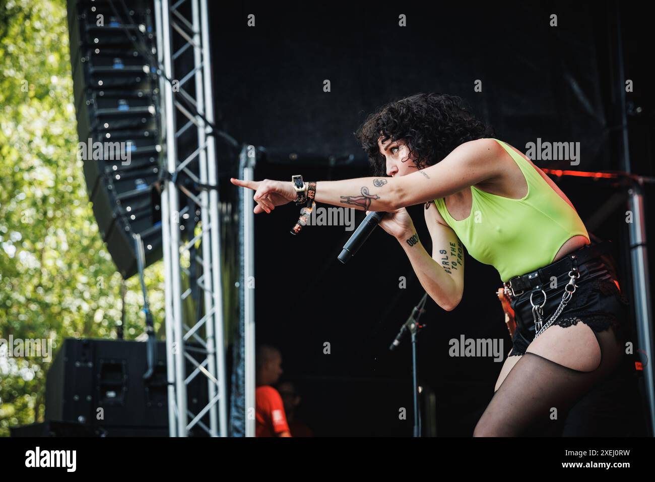 Copenhagen, Denmark. 20th, June 2024. The Swedish punk band The Baboon Show performs a live