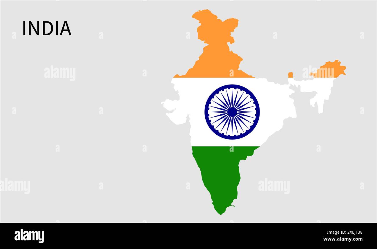 India Flag Map Official Color With Proportion Fully Editable India Flag Map Official Color With Proportion Fully Editable