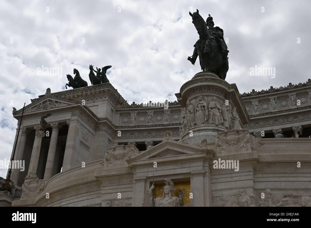 Victor emmanuel ii monument monumento nazionale a vittorio hi-res stock ...