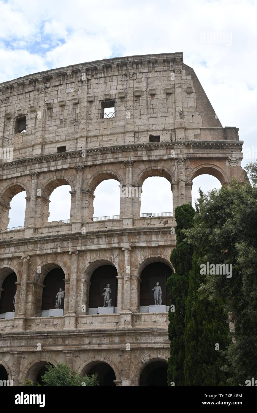 Eurore, Italy, Rome fontana di trevi and colosseum Stock Photo