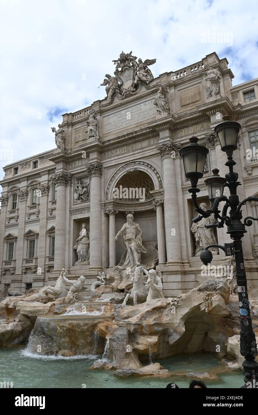 Eurore, Italy, Rome fontana di trevi and colosseum Stock Photo