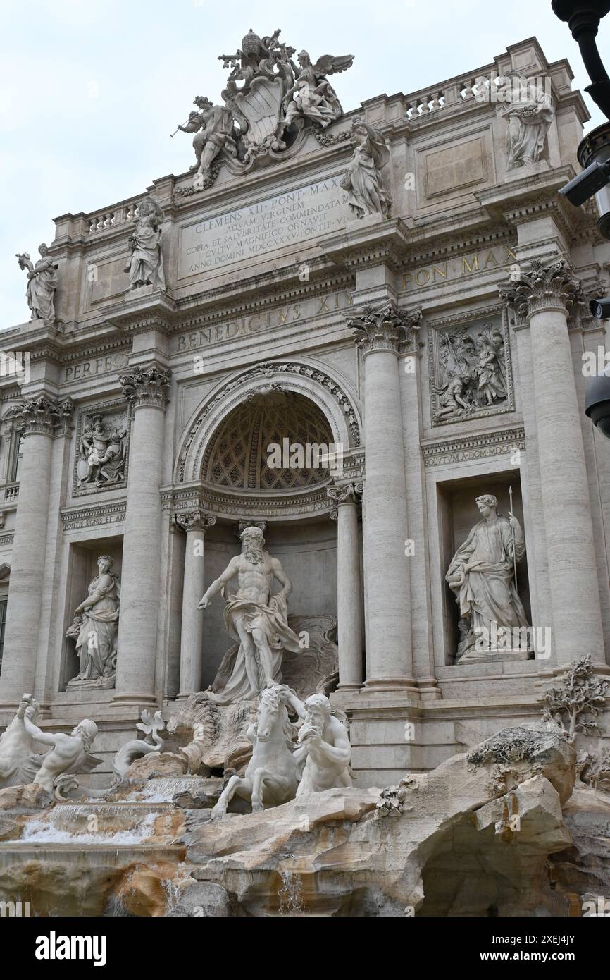 Eurore, Italy, Rome fontana di trevi and colosseum Stock Photo