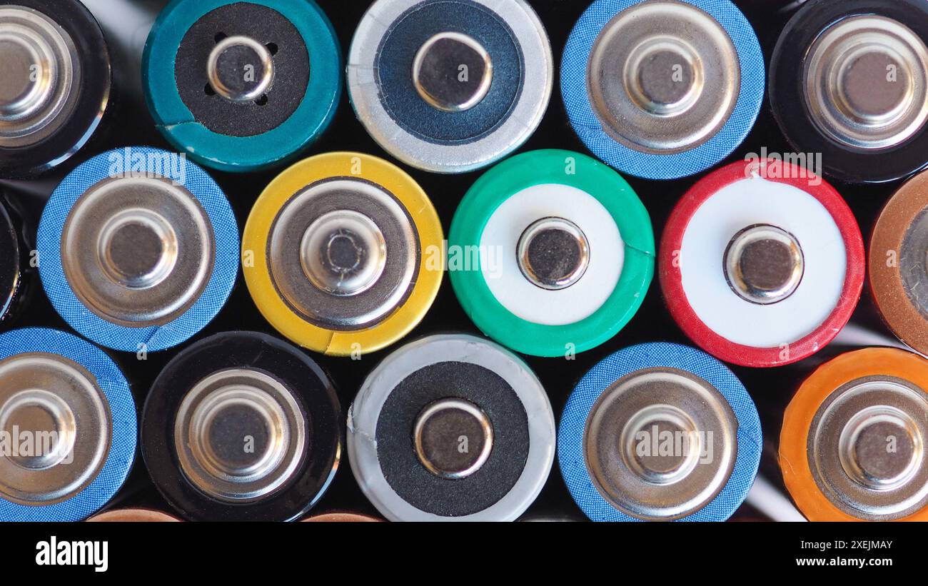 Aa batteries texture background hi-res stock photography and images - Alamy