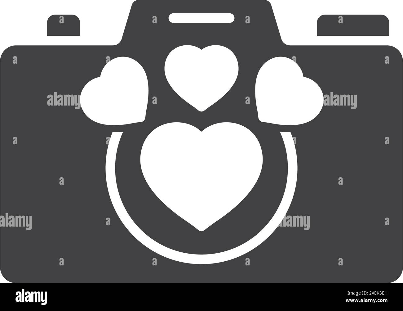 Camera icon in flat style. Photography vector illustration on isolated ...