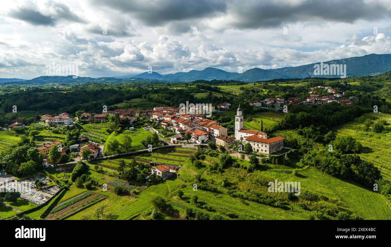 Aerial view valley rolling hills hi-res stock photography and images ...