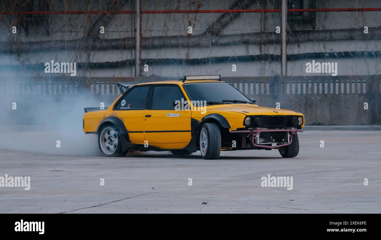 BMW 3 Series (E30) drift corch Stock Photo