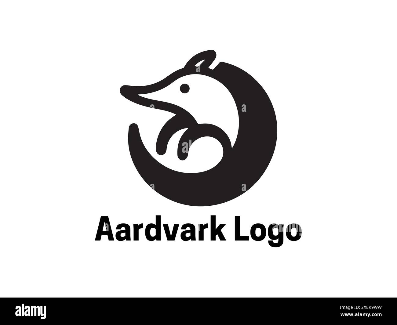 Aardvark Logo. Aardvark icon. Aardvark face logo. Silhouette simple ...