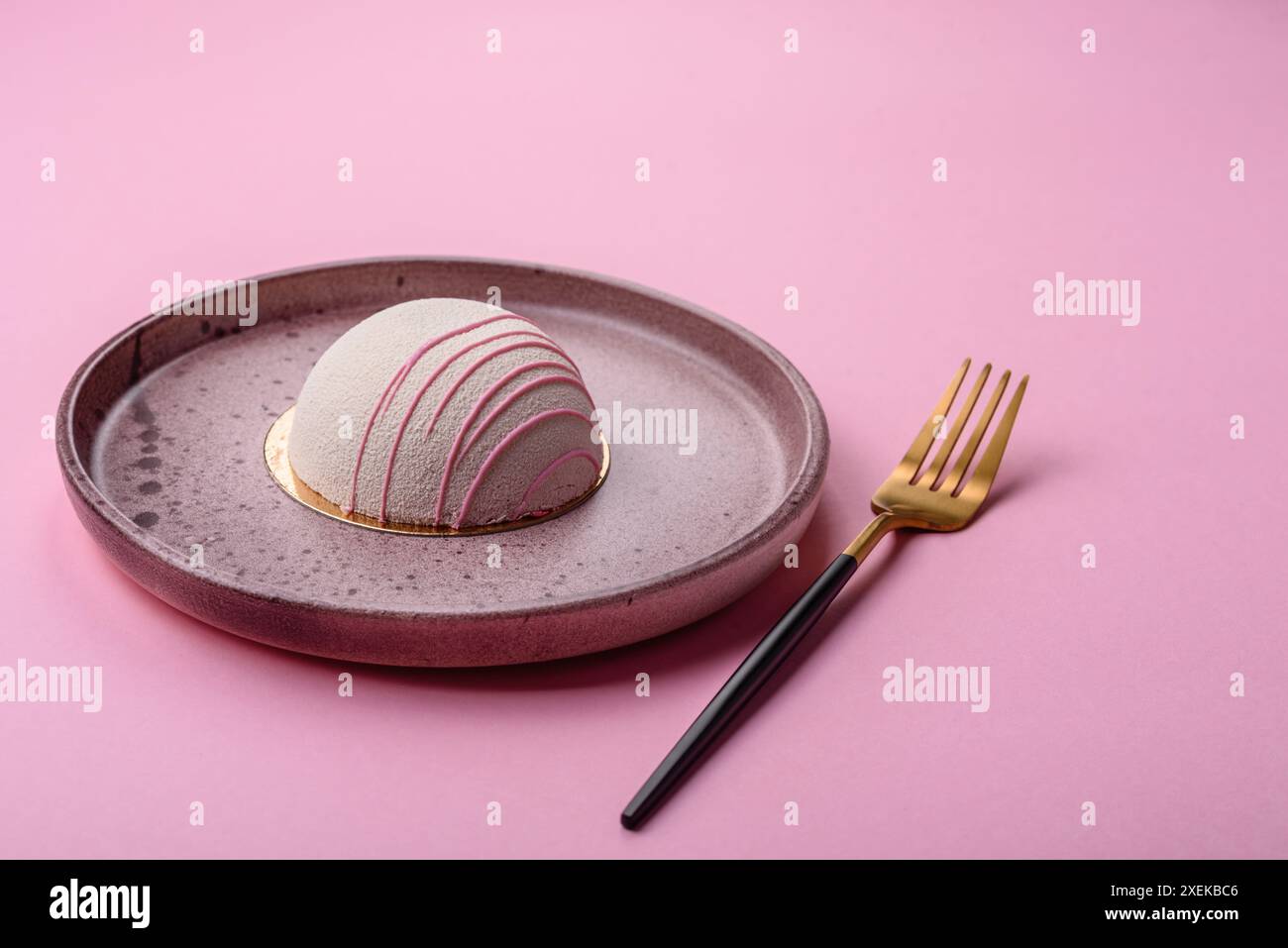 Delicious sweet colorful mochi desserts or ice cream with rice dough and toppings Stock Photo