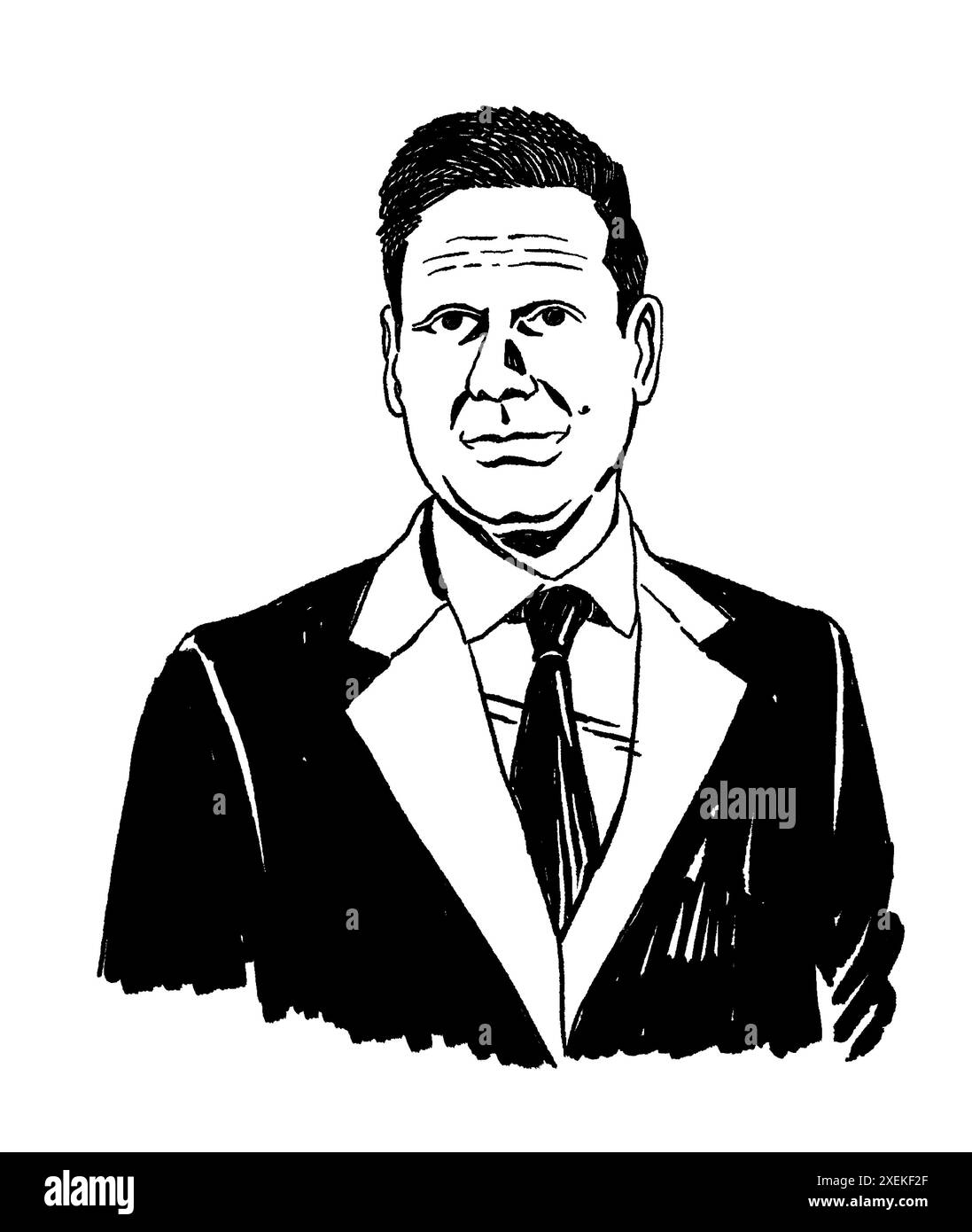 Portrait of Keir Starmer, british politician, leader of Labour Party ...