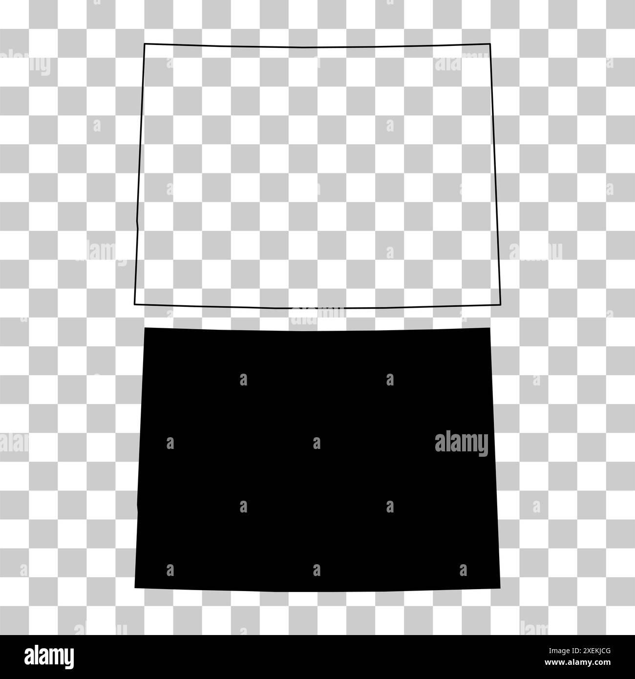 Set of Colorado map, united states of america. Flat concept icon symbol