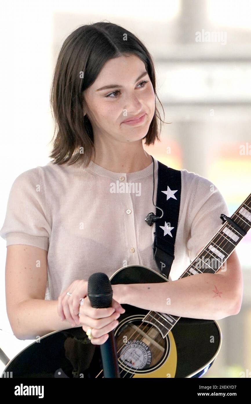 Gracie Abrams on stage for NBC Today Show Concert Series with Gracie