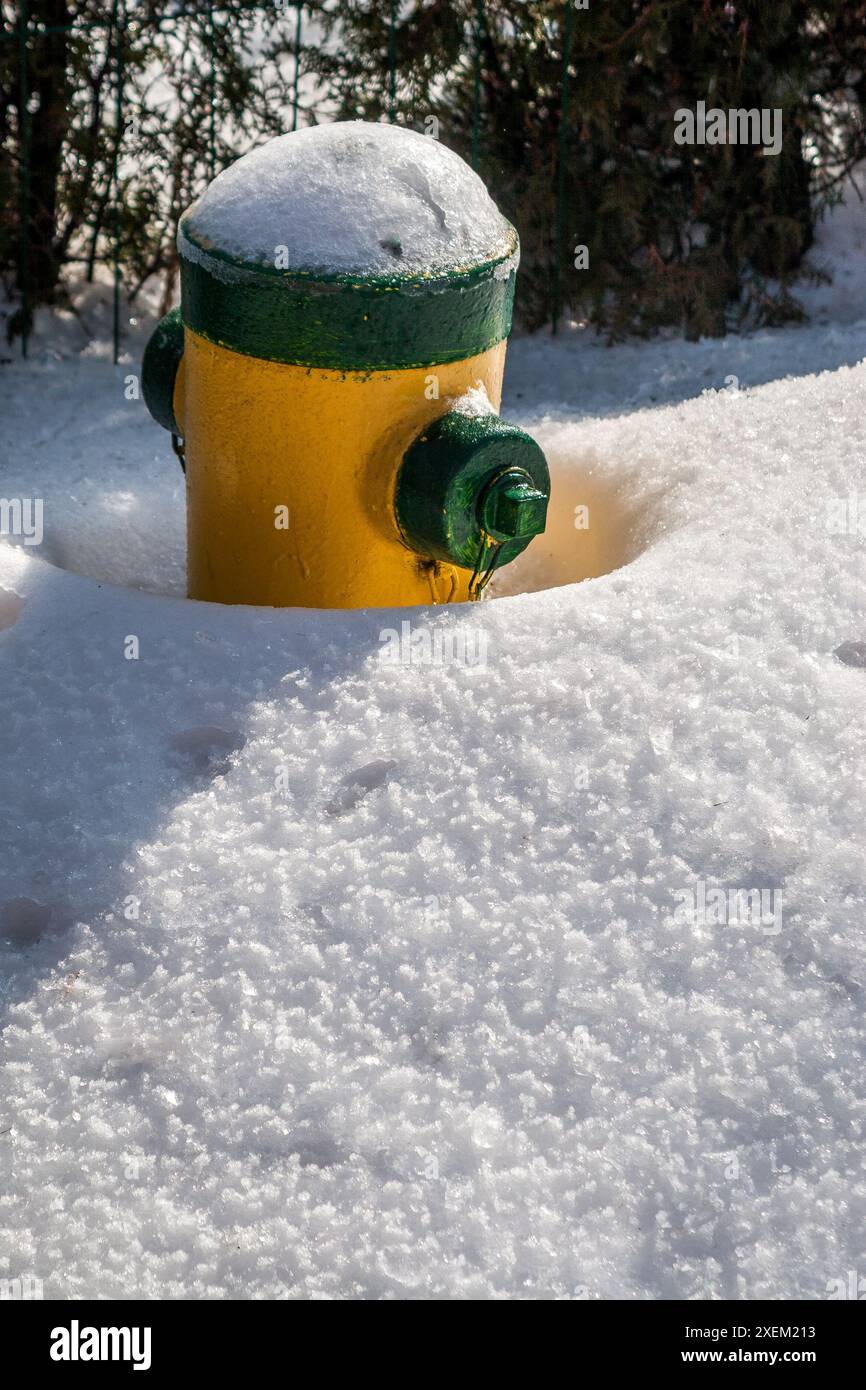 Spring Hydrant Buried Partly blocked hi-res stock photography and images - Alamy