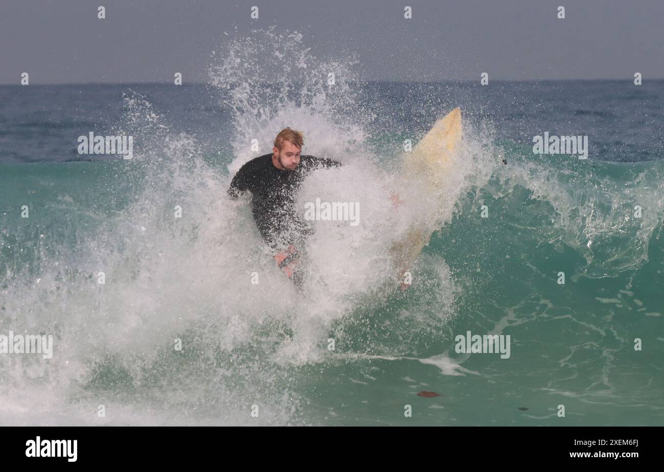 Surfing Rio June 28, 2024, Rio De Janeiro, Rio De Janeiro, Brazil: Surfers ...