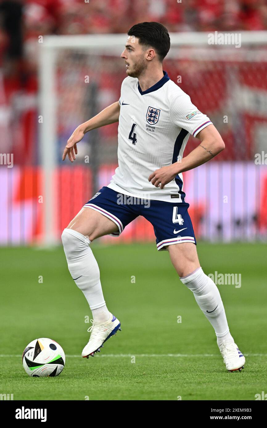 Declan Rice England Midfield Control FRANKFURT AM MAIN, GERMANY - JUNE 20: Declan Rice of England controls ...