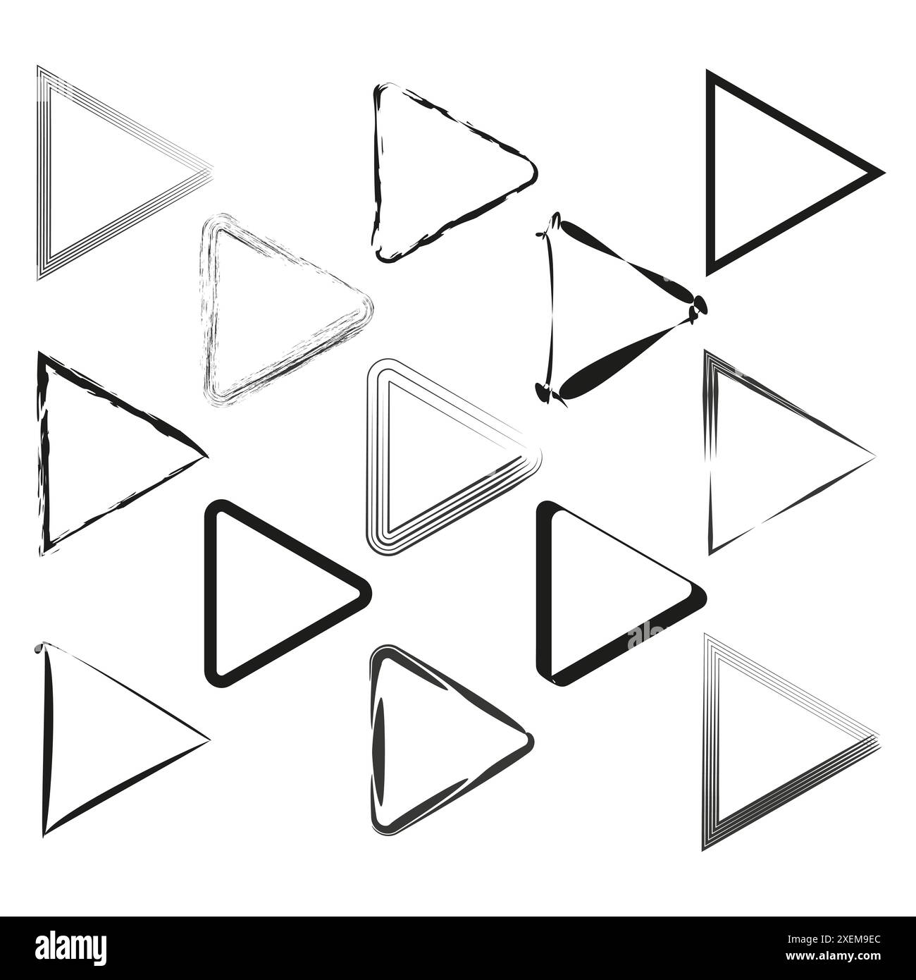 Borders of triangles Cut Out Stock Images & Pictures - Alamy
