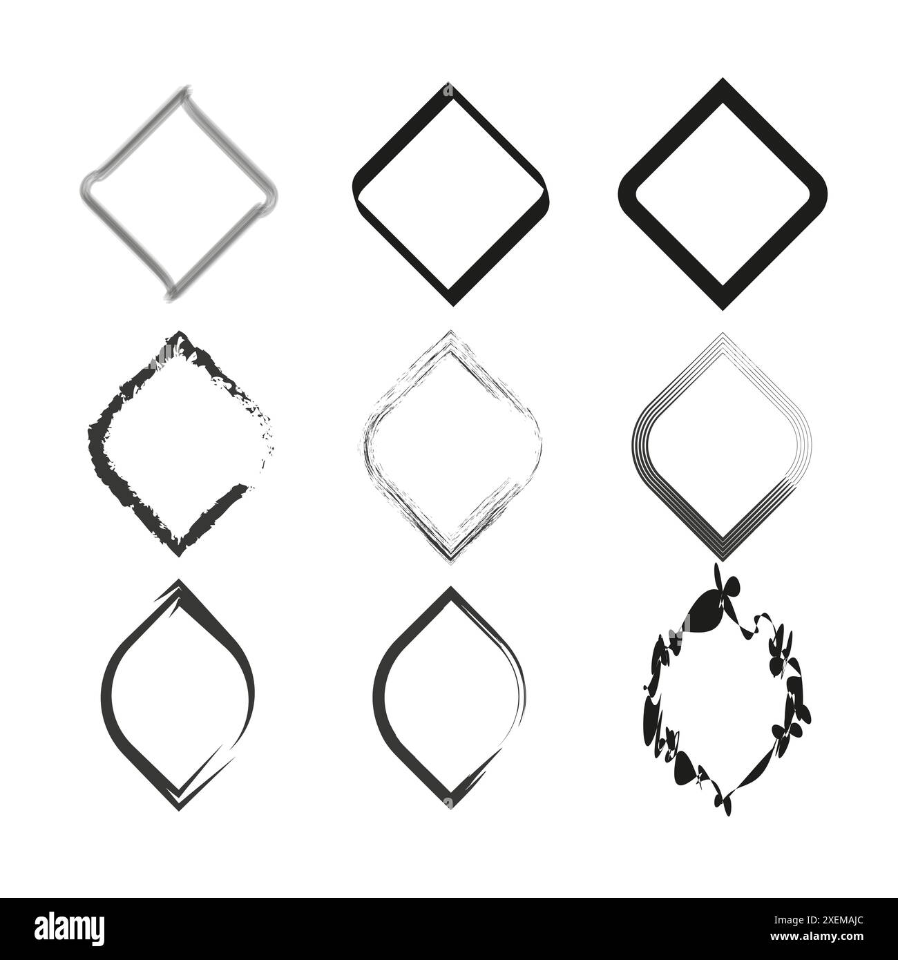 Square frames designs Cut Out Stock Images & Pictures - Alamy