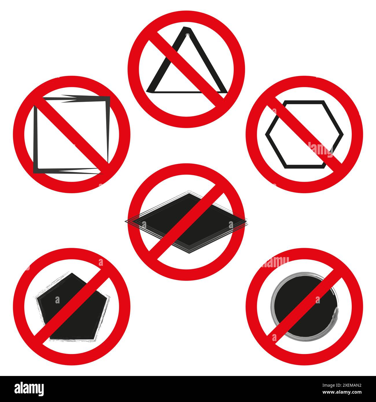 Cautionary symbols Cut Out Stock Images & Pictures - Alamy