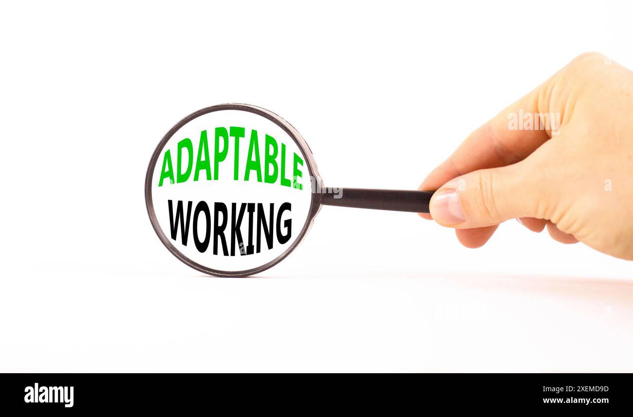 Adaptable working symbol. Concept words Adaptable working in beautiful ...