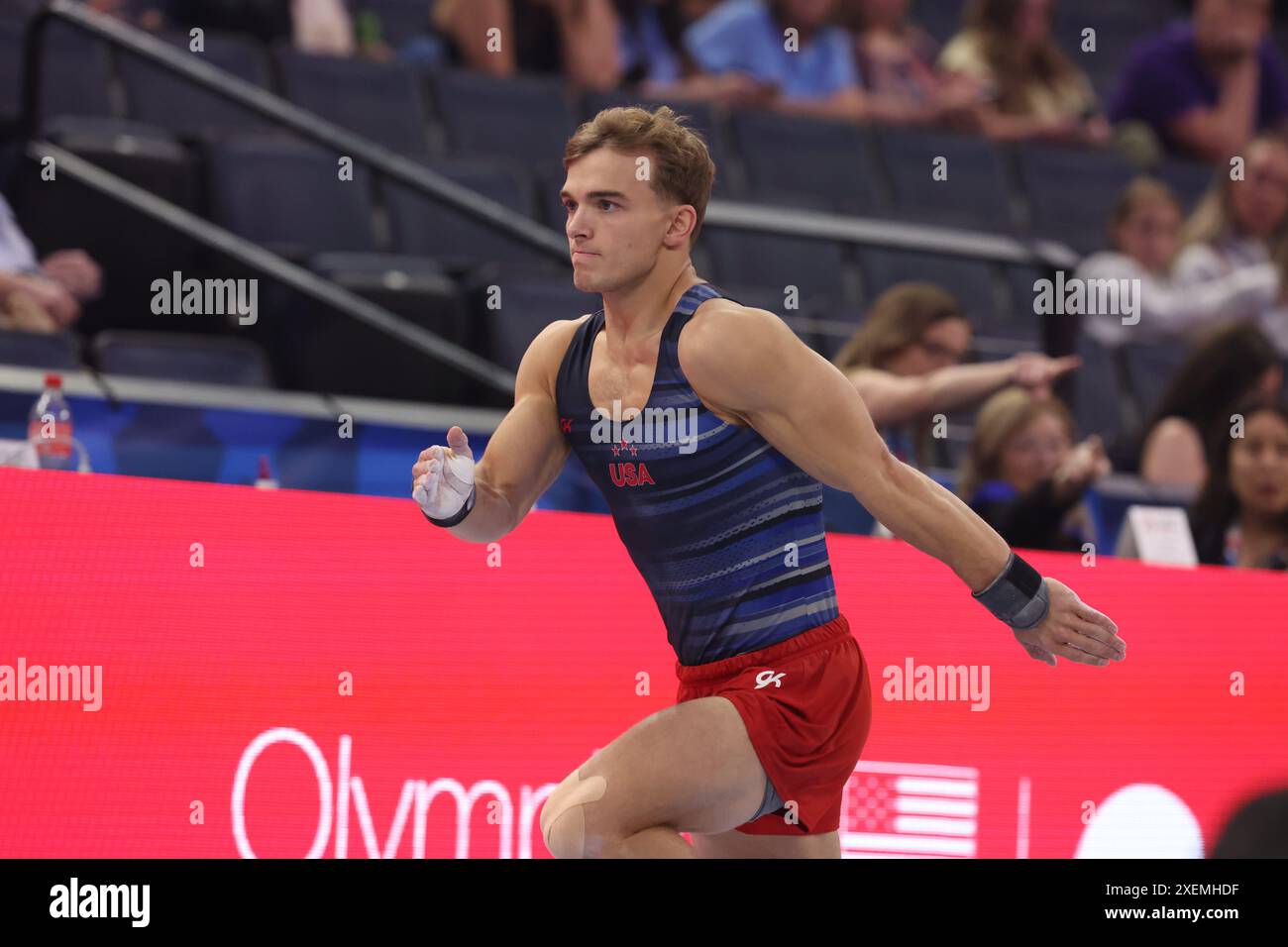 June 27, 2024: Gymnast Curran Phillips during the 2024 U.S. Olympic ...