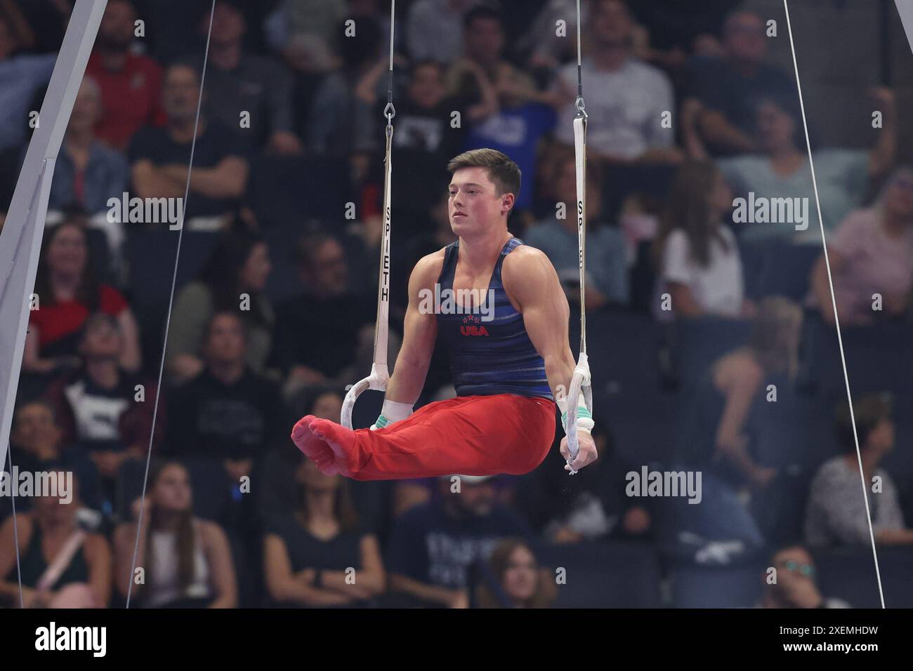 June 27, 2024: Gymnast Alex Diab during the 2024 U.S. Olympic Trials ...