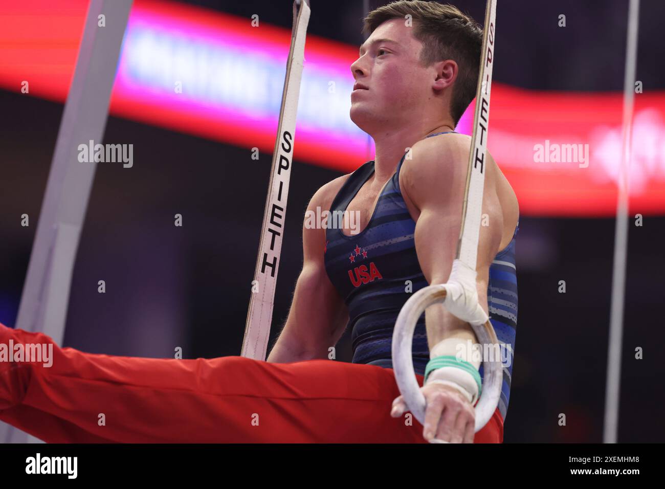 June 27, 2024: Gymnast Alex Diab during the 2024 U.S. Olympic Trials ...