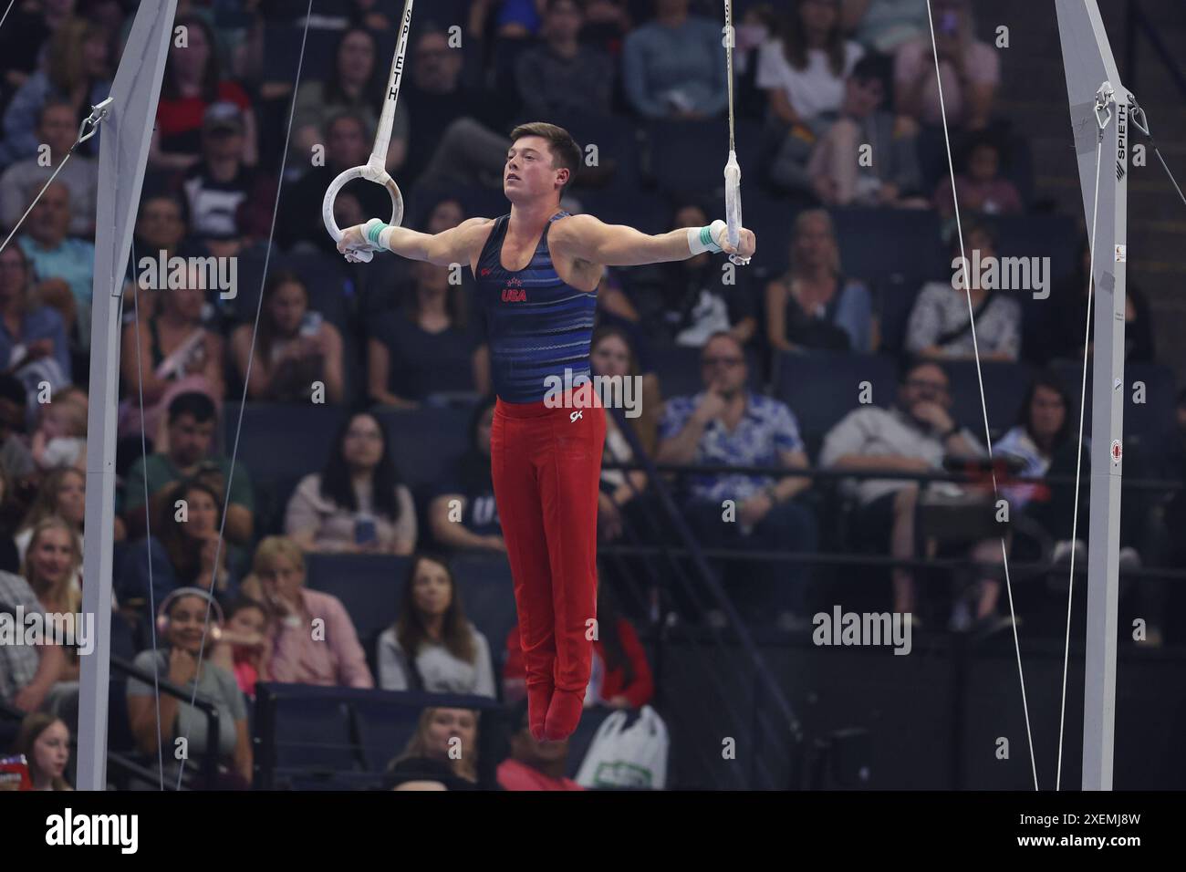 June 27, 2024: Gymnast Alex Diab during the 2024 U.S. Olympic Trials ...