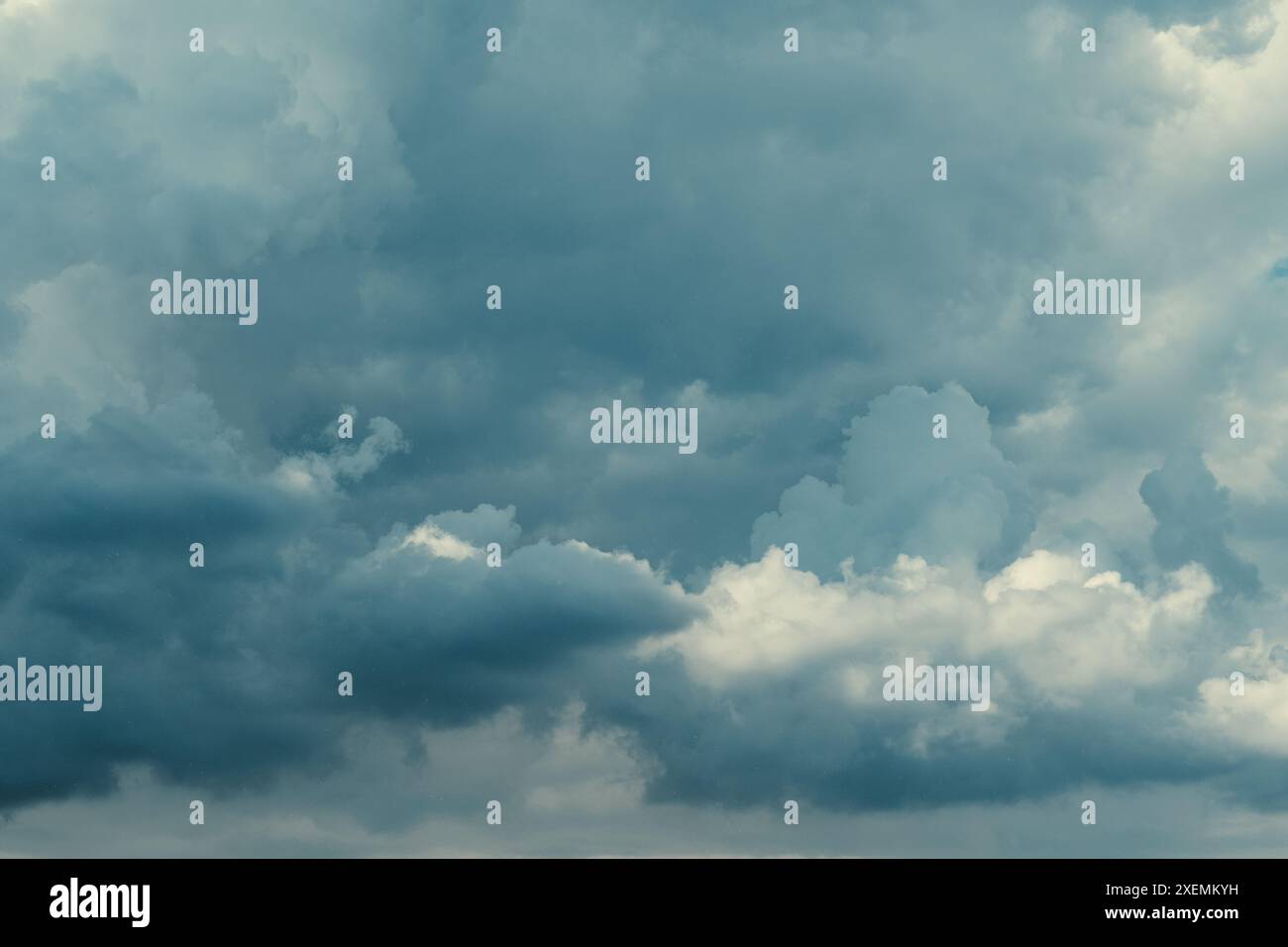 Dramatic sky with stormy cloudsbe used as background Stock Photo