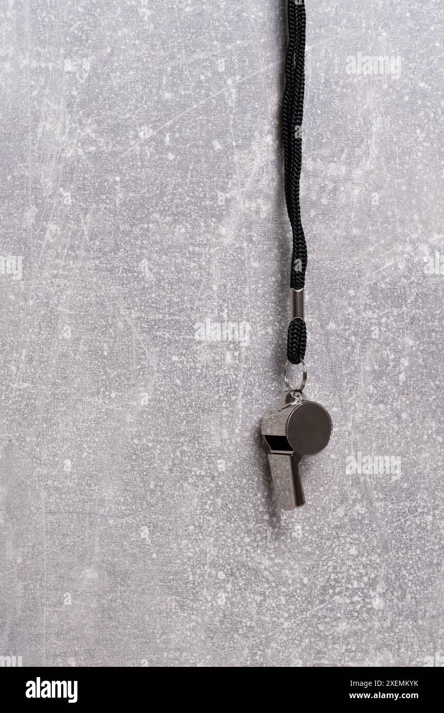 Whistle hanging on background hi-res stock photography and images - Alamy